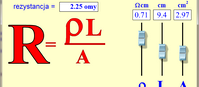 Opór przewodnika (html5) Opór przewodnika (html5)