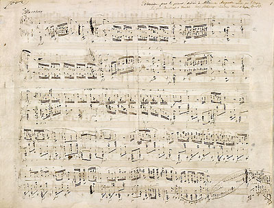 R�kopis Poloneza op. 53 Chopina (fot. wikimedia)