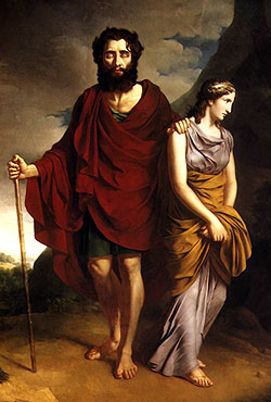 Edyp i Antygona, Antoni Brodowski (fot.: wikimedia)