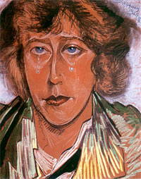 Maria Pawlikowska-Jasnorzewska, portret autorstwa Witkacego (fot. wikimedia)