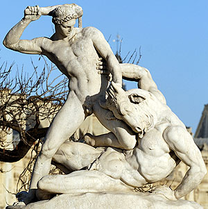 Tezeusz i Minotaur, �tienne-Jules Ramey (fot.: wikimedia)