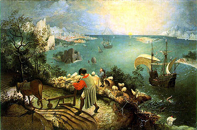 Pejza� z upadkiem Ikara, Pieter Bruegel (fot.: wikimedia)