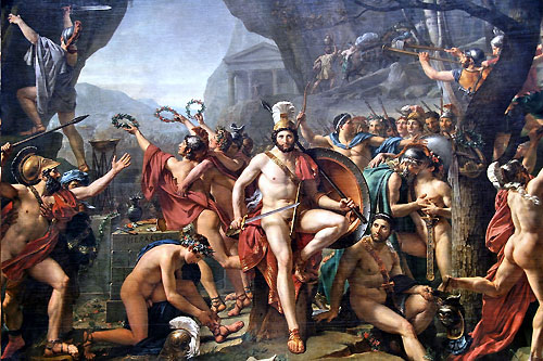 Leonidas pod Termopilami, mal. Jacques-Louis David (fot. wikimedia) Leonidas pod Termopilami, mal. Jacques-Louis David (fot. wikimedia)