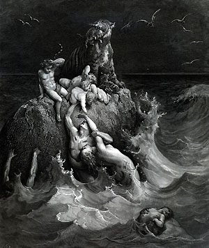 Potop, rys. Gustave Dore (fot. wikimedia) Potop, rys. Gustave Dore (fot. wikimedia)