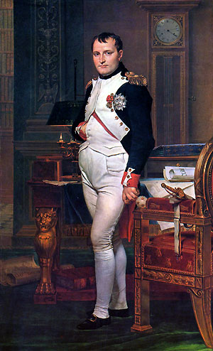 Napoleon Bonaparte, mal. Jacques-Louis David (fot. wikimedia) Napoleon Bonaparte, mal. Jacques-Louis David (fot. wikimedia)