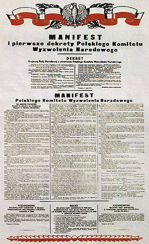 Manifest PKWN (fot. wikimedia) Manifest PKWN (fot. wikimedia)