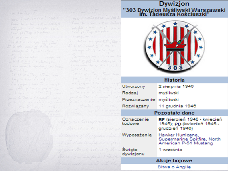 Prezentacja: Dywizjon 303 - edukator.pl