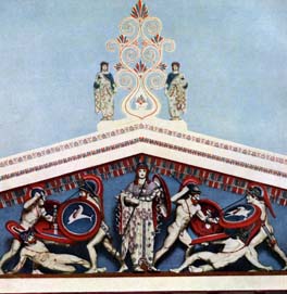 Atena (tympanon świątyni - rekonstrukcja)