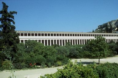 Agora ateńska - portyk (stoa)