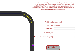 Car on a Turn Problem