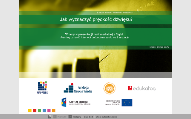 Wyznaczanie prędkości dźwięku