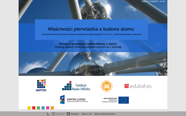 Właściwości pierwiastka a budowa atomu