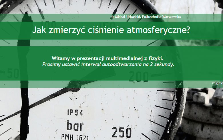 Jak zmierzyć ciśnienie atmosferyczne?